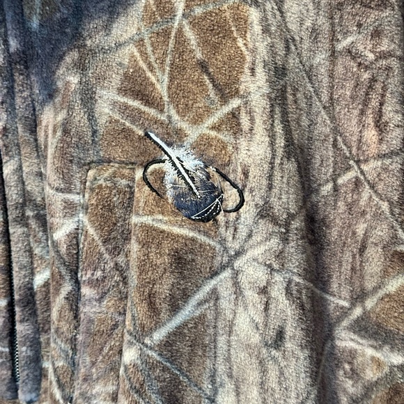 Mack’s Prairie Wings MPW Duck Hunting Camo Fleece Pullover NWT XL Tall - Picture 3 of 15